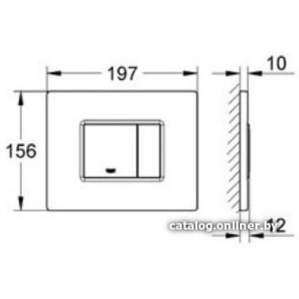 Панель смыва Grohe Skate Cosmopolitan 38732A00 (темный графит)