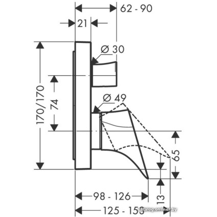 Смеситель Axor Starck Organic 12415000