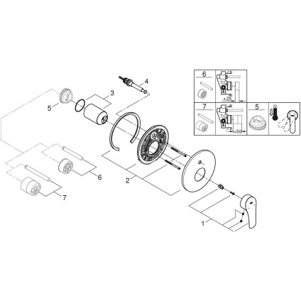 Смеситель Grohe Eurosmart 194502433