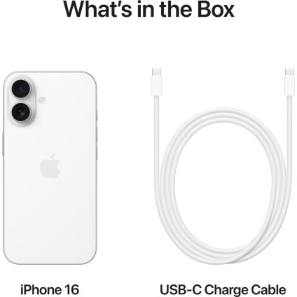 Телефон Apple iPhone 16 128GB (белый)