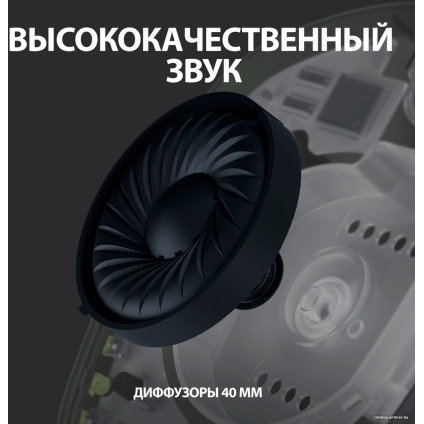 Наушники Logitech G435 Lightspeed (черный/неоновый желтый)