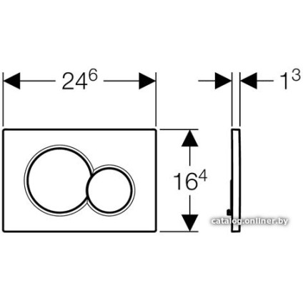 Панель смыва Geberit Sigma 01 115.770.DW.5 (черный)