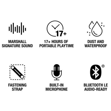 Беспроводная колонка Marshall Willen II (черный/латунь)