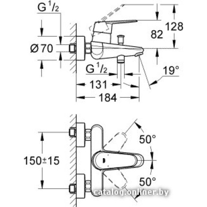 Смеситель Grohe Eurodisc Cosmopolitan 33390002