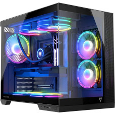 Корпус MODECOM Volcano Panorama Apex ARGB 7F Midi (темно-серый)
