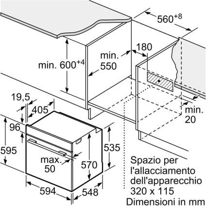 Электрический духовой шкаф Bosch Serie 4 HBA534BB3