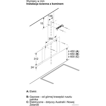 Кухонная вытяжка Bosch Serie 2 DWK65DK20