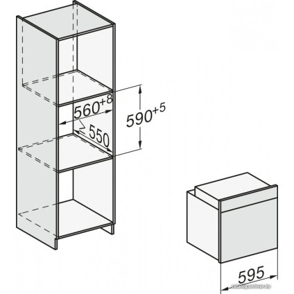 Электрический духовой шкаф Miele H 7260 BP EDST/CLST