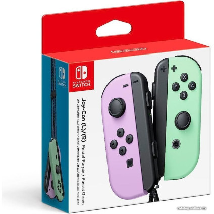 Геймпад Nintendo Joy-Con (пастельный фиолетовый/пастельный зеленый)