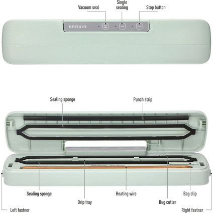 Бескамерный вакуумный упаковщик Browin 320620
