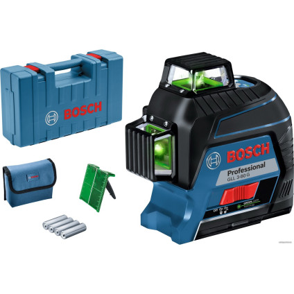 Лазерный нивелир Bosch GLL 3-80 G Professional 0601063Y00 (кейс, лазерная мишень)