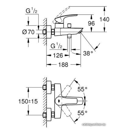 Смеситель Grohe Eurosmart 33300003