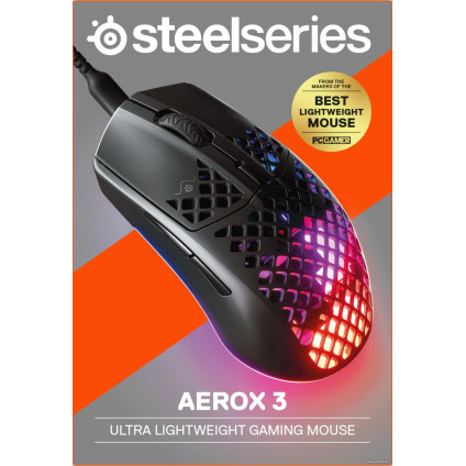 Игровая мышь SteelSeries Aerox 3 2022 Edition (черный)
