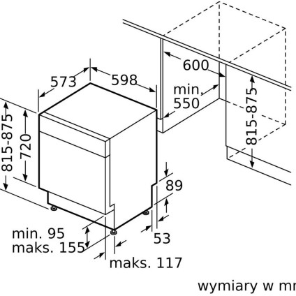 Встраиваемая посудомоечная машина Bosch Serie 2 SMU2HVS06E