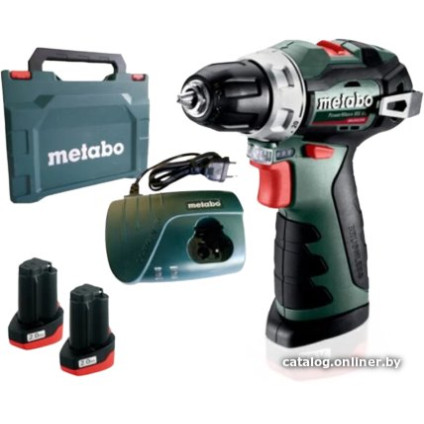 Дрель-шуруповерт Metabo PowerMaxx BS BL 601721500 (с 2-мя АКБ, кейс)