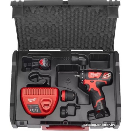 Дрель-шуруповерт Milwaukee M12 BDDXKIT-202C 4933447836 (с 2-мя АКБ, кейс)