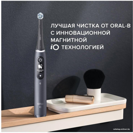Комплект зубных щеток Oral-B iO 7 Duo (черный/белый) 4210201363040