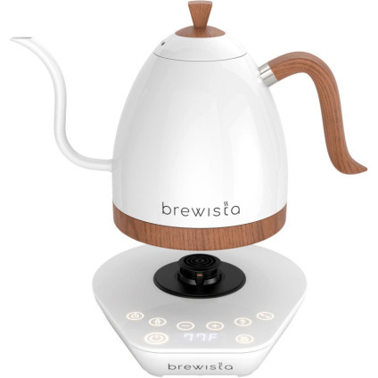 Электрический чайник Brewista Artisan Gooseneck 1л (белый/дерево)