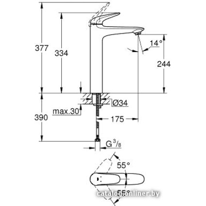 Смеситель Grohe Eurostyle 23719003