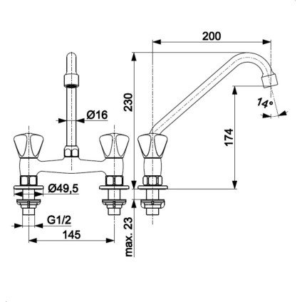 Смеситель KFA Standard 30151000