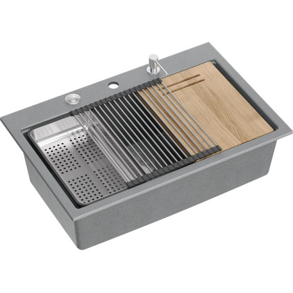 Кухонная мойка Quadron HQM7650U5BS