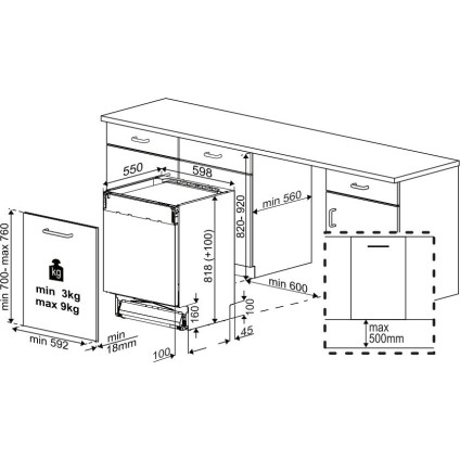 Встраиваемая посудомоечная машина BEKO BDIN38646D