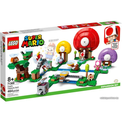 Конструктор LEGO Super Mario 71368 Погоня за сокровищами Тоада. Доп. набор