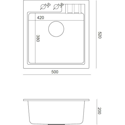 Кухонная мойка Quadron HCQP5052ST