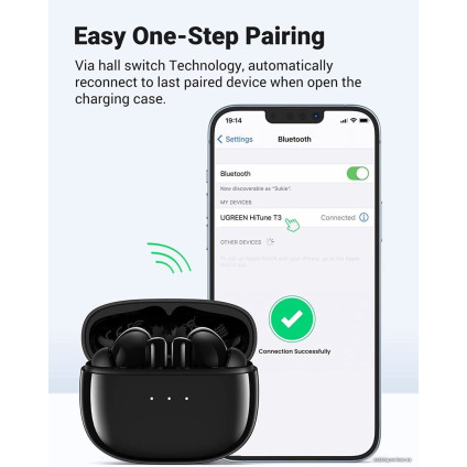 Наушники Ugreen HiTune T3 (черный)