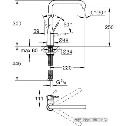 Смеситель Grohe Essence 30269GL0 (холодный рассвет)