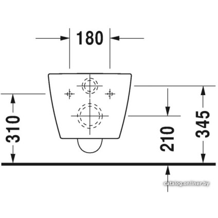 Унитаз подвесной Duravit ME by Starck 45290900A1