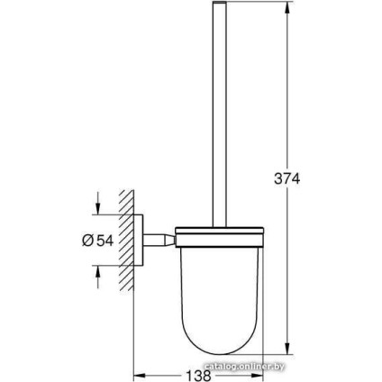 Ершик для унитаза Grohe BauCosmopolitan 40463001