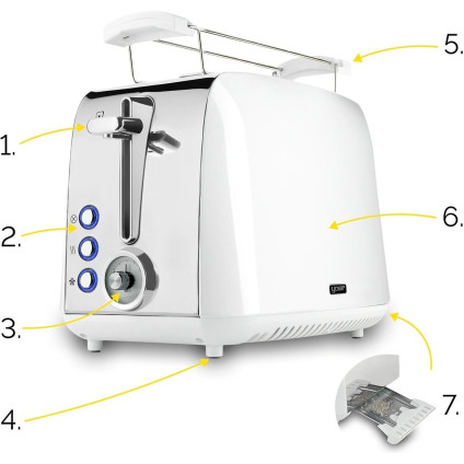 Тостер Yoer Crystal T02W