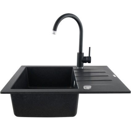 Кухонная мойка Kernau KGS A 4560 1B1D Black Metallic