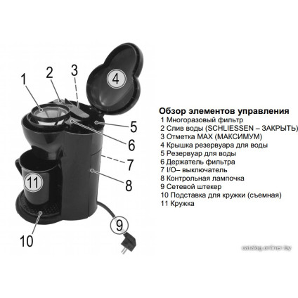 Капельная кофеварка Clatronic KA 3356