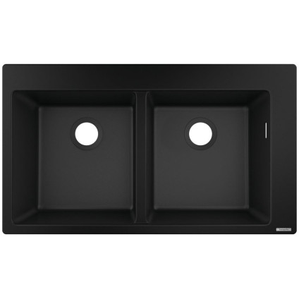 Кухонная мойка Hansgrohe S51 S510-F770 Built-in sink 370/370 43316170 (черный графит)