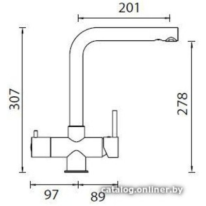 Смеситель Schock Plutos-D Cristalite (хром/альпина)