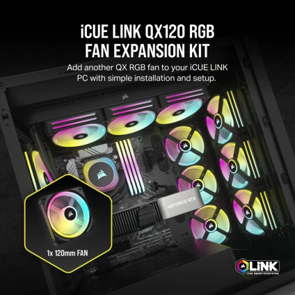 Вентилятор для корпуса Corsair iCUE LINK QX120 RGB CO-9051001-WW