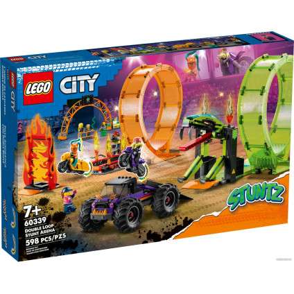 Конструктор LEGO City 60339 Трюковая арена Двойная петля