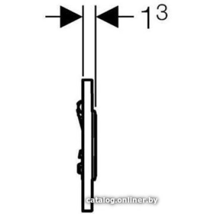 Панель смыва Geberit Sigma 10 HyTouch 116.015.KK.1 (белый/золотистый)