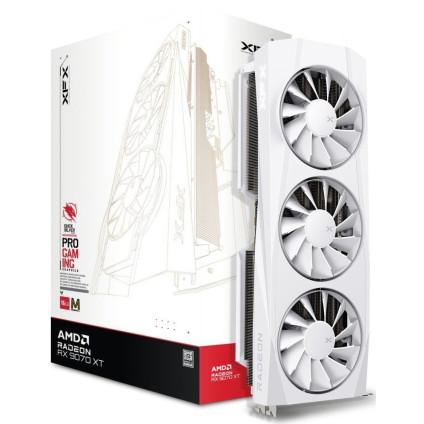 Видеокарта XFX Quicksilver AMD Radeon RX 9070 XT White Magnetic Air Edition RX-97TMAQKW9