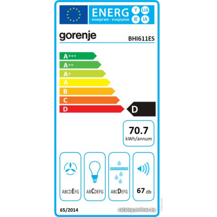 Кухонная вытяжка Gorenje BHI611ES