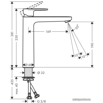 Смеситель Hansgrohe Vernis Blend 71582000
