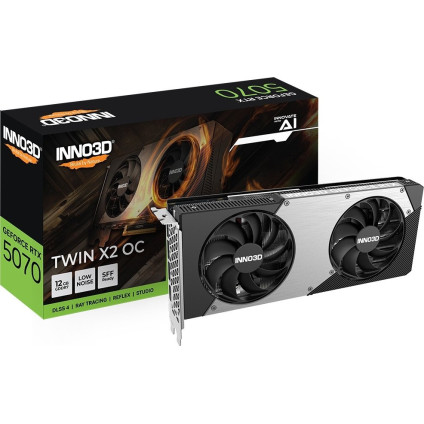 Видеокарта Inno3D GeForce RTX 5070 Twin X2 OC N50702-12D7X-195064N