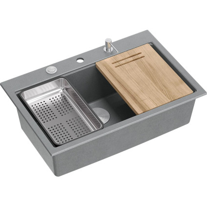 Кухонная мойка Quadron HQM7650U5BS