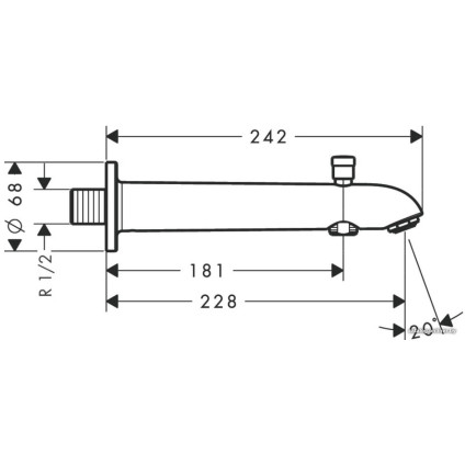 Излив Hansgrohe 13424000
