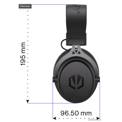 Наушники Endorfy Viro Plus USB (черный)