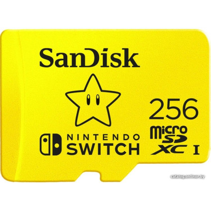 Карта памяти SanDisk Nintendo Switch Licensed Card Super Mario Edition microSDXC 256GB SDSQXAO-256G-GNCZN