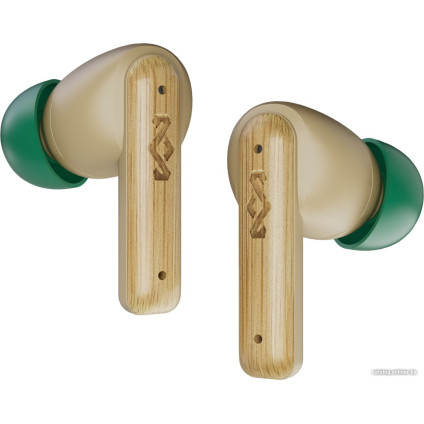 Наушники Marley Little Bird TWS (бежевый/зеленый)