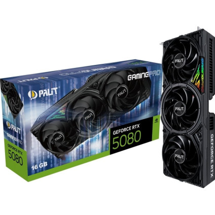 Видеокарта Palit GeForce RTX 5080 GamingPro NE75080019T2-GB2031A